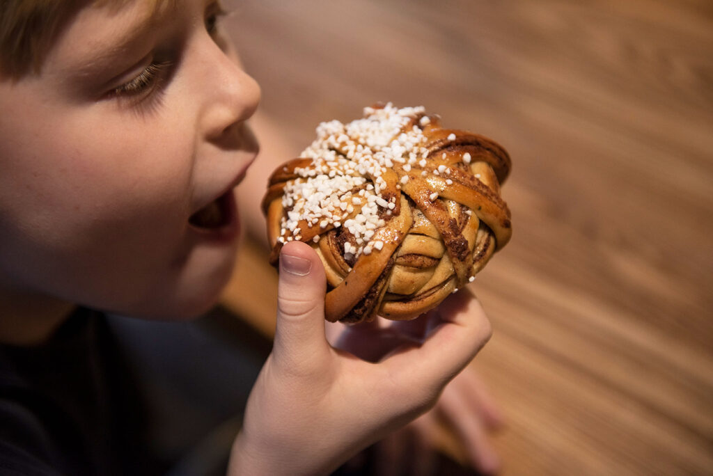 Kanelbulle i Junibackens Cirkusrestaurang