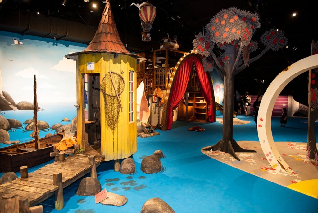 Fnatta runt i mumindalen - gammal utställning på Junibacken