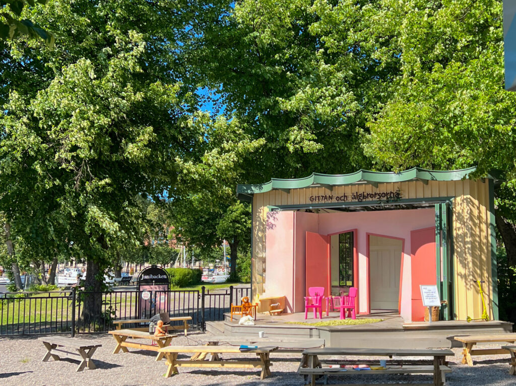 Trädgårdsscenen på Junibacken