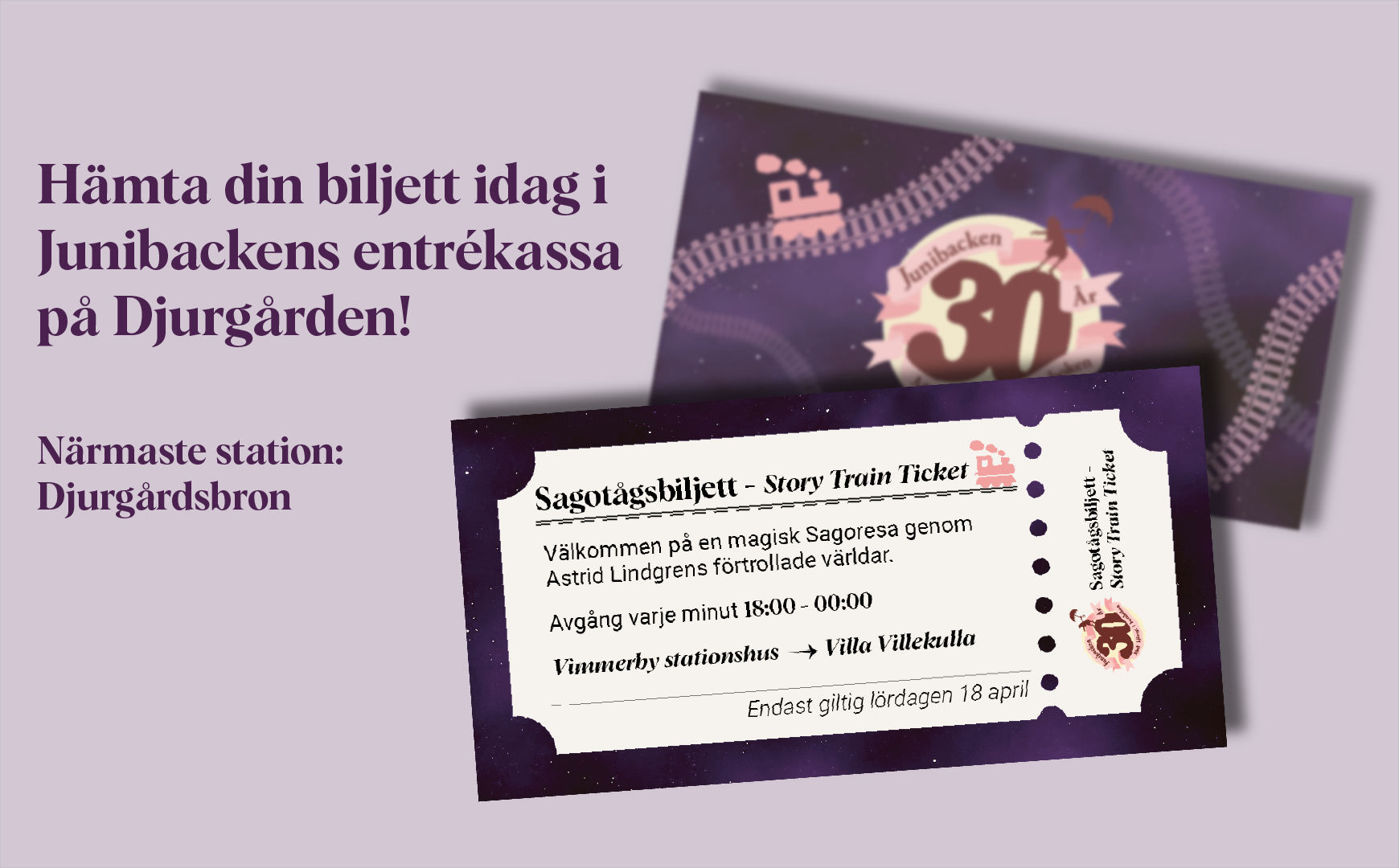 Köp entrébiljetter till Junibacken direkt online för att spara tid och få bästa pris på inträde till barnkulturhuset på Djurgården i Stockholm